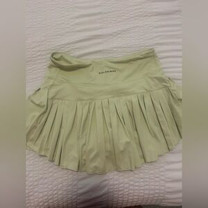 Gold hinge light green skort